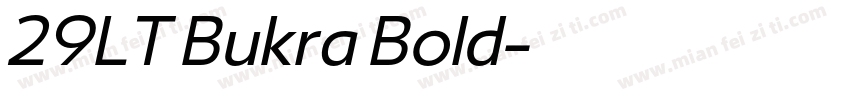 29LT Bukra Bold字体转换